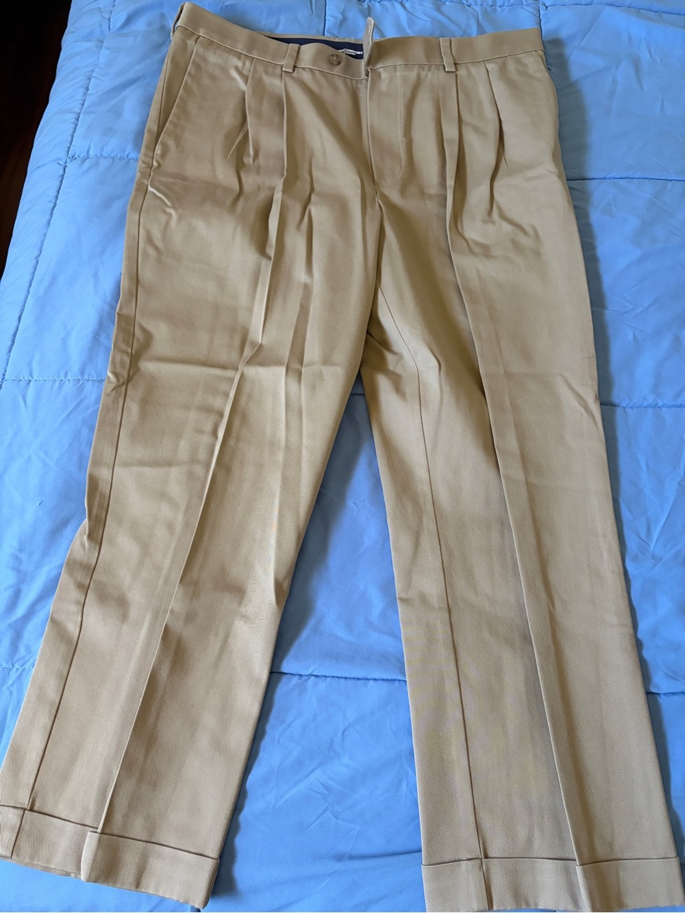 Men's Pleated Dress Pants - Tan